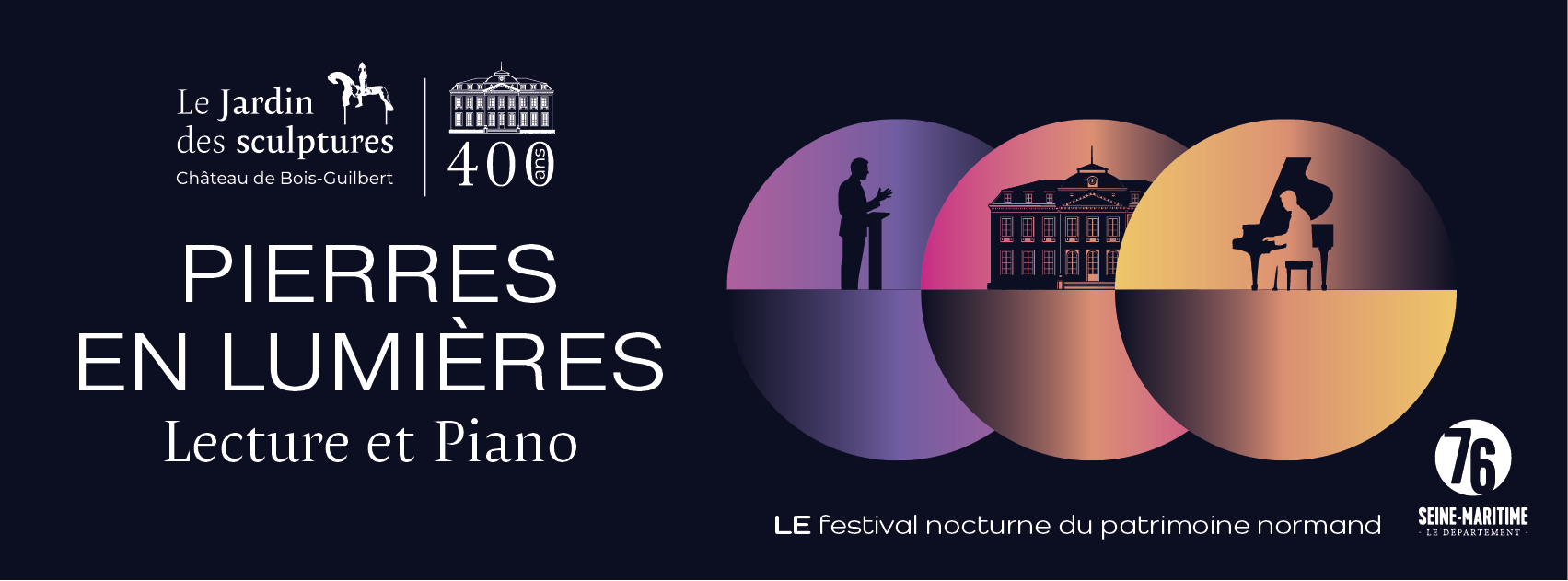 Pierres en Lumières, Lecture et piano avec Nicolas Dégremont comédien et Philippe Davenet pianiste 