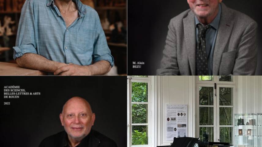 Lecture d'extraits de la thèse de Jean-Marc de Pas par Alain Bézu, accompagné au piano par Philippe Davenet 